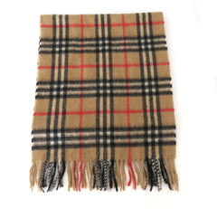 Burberry Archive Beige Check Cashmere Scarf