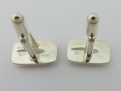 Gucci Sterling Silver G Logo Cufflinks