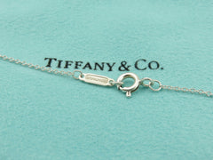 TIFFANY & CO Silver Return to Tiffany Mini Double Heart Pendant Necklace