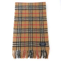 Burberry Archive Beige Check Lambswool Scarf