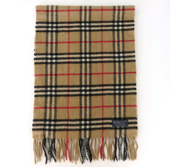 Burberry Archive Beige Check Lambswool Scarf