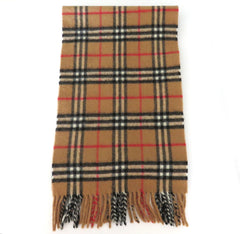 Burberry Archive Beige Check Lambswool Scarf