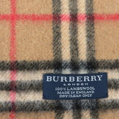 Burberry Archive Beige Check Lambswool Scarf